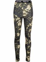 Philipp Plein legging tie-dye à taille haute - Vert