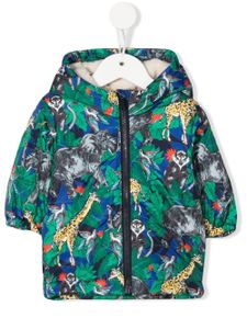 Kenzo Kids doudoune à imprimé Jungle - Bleu