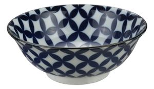 Blauw/Witte Kom - Mixed Bowls - 20,3 x 8cm 1000ml