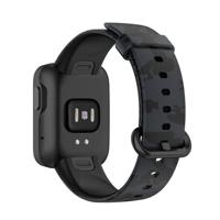 By Qubix - Siliconen band met print - Camouflage grijs - Compatible met Xiaomi Mi Watch Lite/Redmi Watch - Compatible Xiaomi bandje
