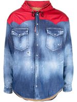 DSQUARED2 veste en jean à capuche - Bleu