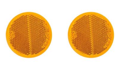 ProPlus reflectoren rond 60mm zelfklevend oranje 2 stuks