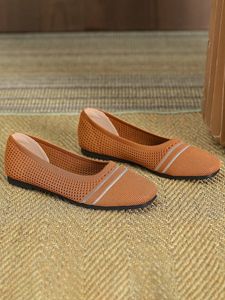 Mesh Fabric All Season Plain Shallow Shoes