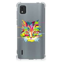 Nokia C2 2nd Edition Stevig Bumper Hoesje Cat Color - thumbnail