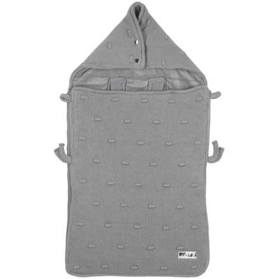 Meyco autostoel voetenzak Knots grijs Meyco autostoel voetenzak Knots grijs