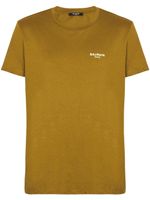 Balmain t-shirt à logo imprimé - Marron