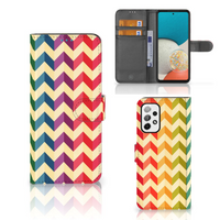 Samsung Galaxy A73 5G Telefoon Hoesje Zigzag Multi Color - thumbnail