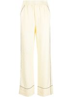 Off-White pantalon élastiqué à logo en jacquard - Jaune