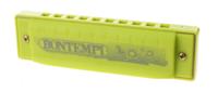 Bontempi mondharmonica in opbergdoos 10 tonen 10 cm groen