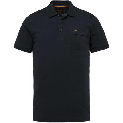 Short sleeve polo stretch jersey sky captain