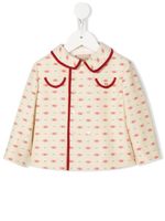 Gucci Kids veste boutonnée à motif monogrammé - Tons neutres