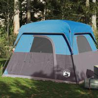 Tent 4-persoons waterdicht blauw - thumbnail