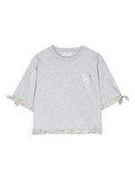 PUCCI Junior t-shirt en coton à logo imprimé - Gris