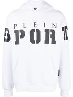 Plein Sport hoodie en coton à imprimé graphique - Blanc - thumbnail