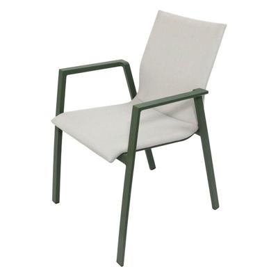 Genesee stapelstoel forest green off white - Oosterik home