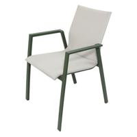 Genesee stapelstoel forest green off white - Oosterik home