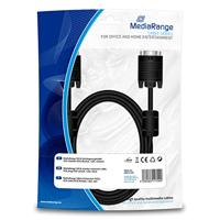MediaRange MRCS148 VGA-kabel 1,8 m VGA (D-Sub) zwart - VGA-kabel (1,8 m, VGA (D-Sub), VGA (D-Sub), stekker, vrouwelijk, zwart)