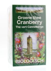 Terschellinger Groene thee cranberry bio (20 Zakjes)