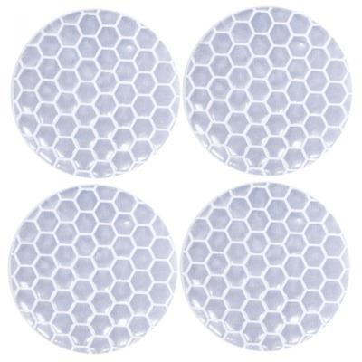 Simoni Racing reflecterende stickers 3 cm wit 4 stuks Simoni Racing reflecterende stickers 3 cm wit 4 stuks