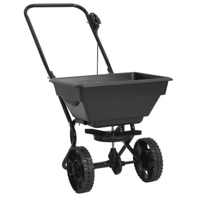 vidaXL Strooiwagen duwmodel 15 L 92x46x70 cm PVC en staal vidaXL Strooiwagen duwmodel 15 L 92x46x70 cm PVC en staal