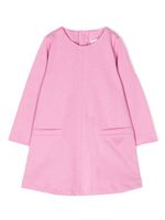 Emporio Armani Kids robe en coton à logo brodé - Rose