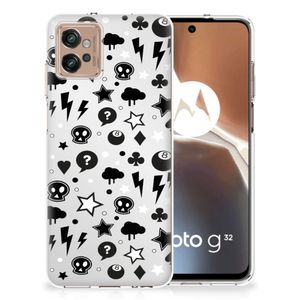 Silicone Back Case Motorola Moto G32 Silver Punk