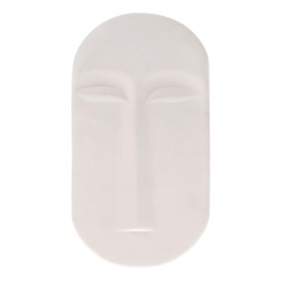 HKliving decoratie face wall mat wit 23,5 x 13 x 1 HKliving decoratie face wall mat wit 23,5 x 13 x 1