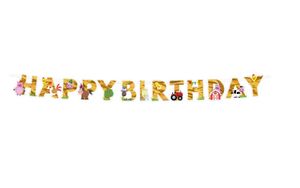 Boerderij Letterslinger 'happy birthday' (2,5m)