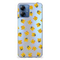 TPU bumper voor Motorola Moto G14 Katten Emojis