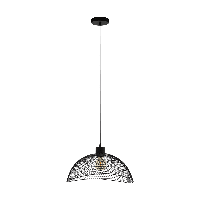 Eglo Design gaas hanglamp Pompeya 45cm zwart 43304 - thumbnail