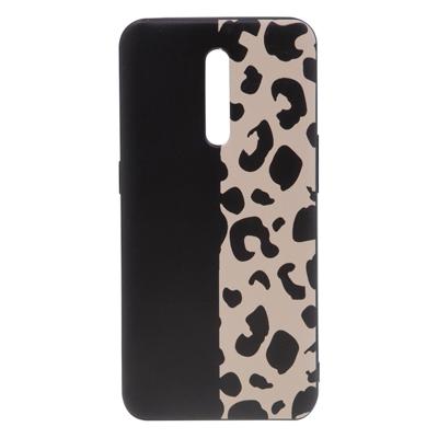 Shop4 - Oppo Reno Z Hoesje - Zachte Back Case Luipaard Zwart
