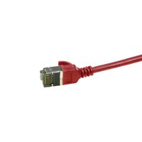 LogiLink CQ9064S RJ45 Netwerkkabel, patchkabel CAT 6A U/FTP 3.00 m Rood Extreem dun, Vlambestendig, Flexibel, Folie afscherming, Halogeenvrij, Snagless, - thumbnail