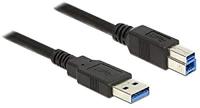 DeLock kabel USB 3.0 type-A-stekker > USB 3.0 type B-stekker 5, 0 m zwart