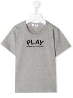 Comme Des Garçons Play Kids t-shirt à logo imprimé - Gris - thumbnail