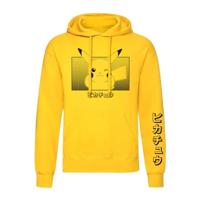 Uniseks Hoodie Pokémon Pikachu Katakana Geel