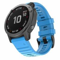 By Qubix - Siliconen bandje - Blauw - Compatible met Garmin Tactix 8-51mm - Compatible Garmin bandje