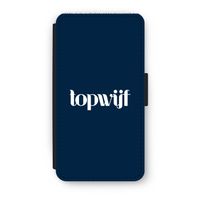 Topwijf Navy: iPhone XS Flip Hoesje - thumbnail