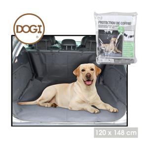 Auto kofferbak beschermhoes - speciaal voor honden/huisdieren - grijs - 120 x 148 cm