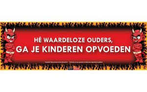 Waardeloze ouders Sticky Devil sticker