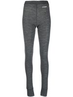 Jil Sander legging à effet chiné - Gris