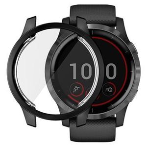 Hat Prince Garmin Venu 2 TPU Hoesje met Schermbeschermer - 45mm - Zwart