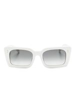 Linda Farrow lunettes de soleil à monture rectangulaire - Blanc