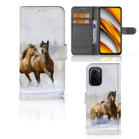 Poco F3 | Xiaomi Mi 11i Telefoonhoesje met Pasjes Paarden