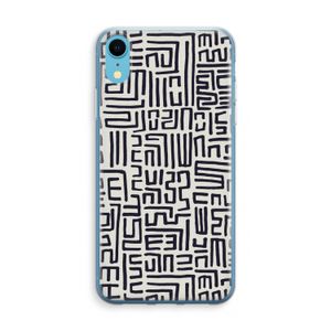 Moroccan Print: iPhone XR Transparant Hoesje