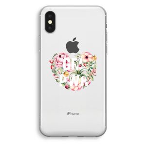 GRL PWR Flower: iPhone X Transparant Hoesje