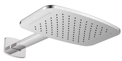 Mueller waterval hoofddouche inclusief douchearm 40x25 RVS Mueller waterval hoofddouche inclusief douchearm 40x25 RVS