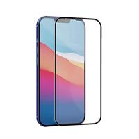 Muvit for Change Displaybeschermfolie voor iPhone 12 Pro Max, gehard glas, plat, zwart, antibacterieel