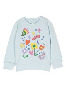 Stella McCartney Kids sweat à imprimé graphique - Bleu