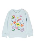 Stella McCartney Kids sweat à imprimé graphique - Bleu - thumbnail