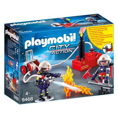 PLAYMOBIL City Action brandweerteam met waterpomp 9468